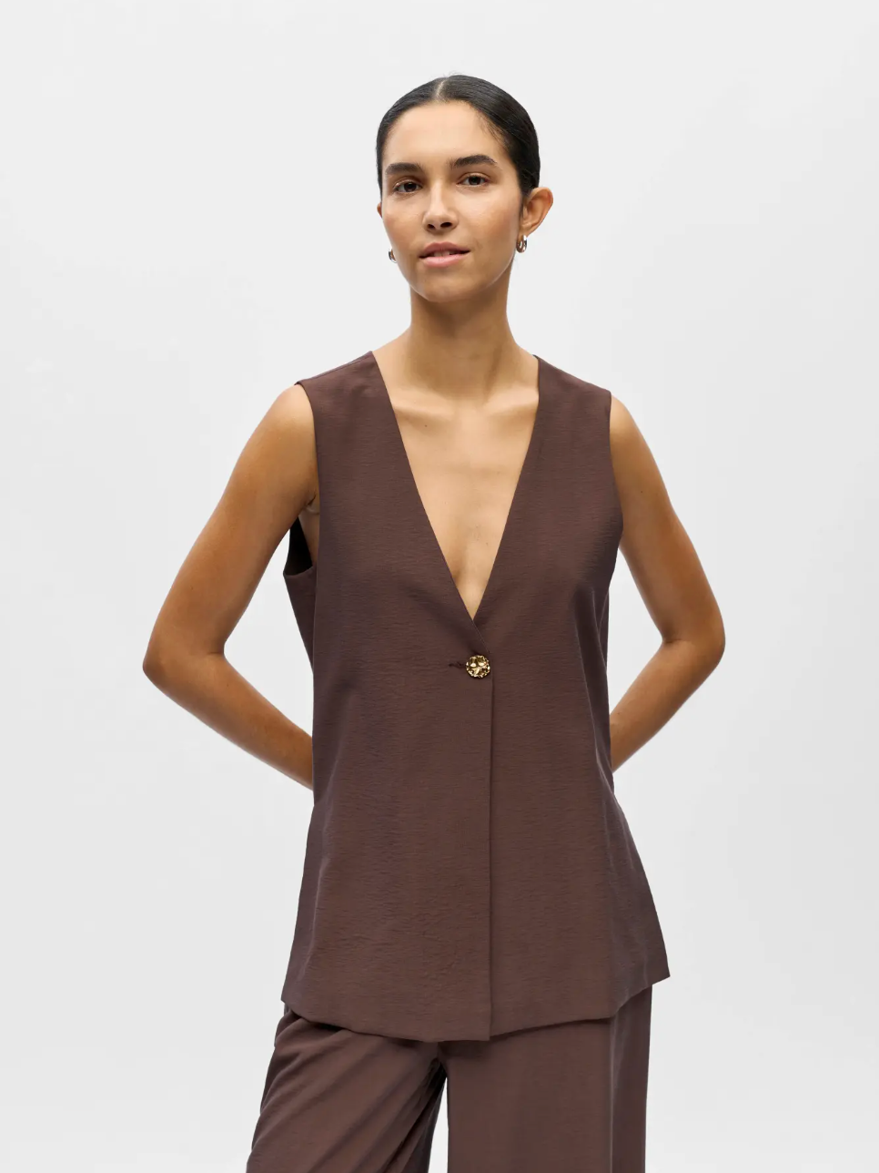 Lucy Waistcoat in Brown