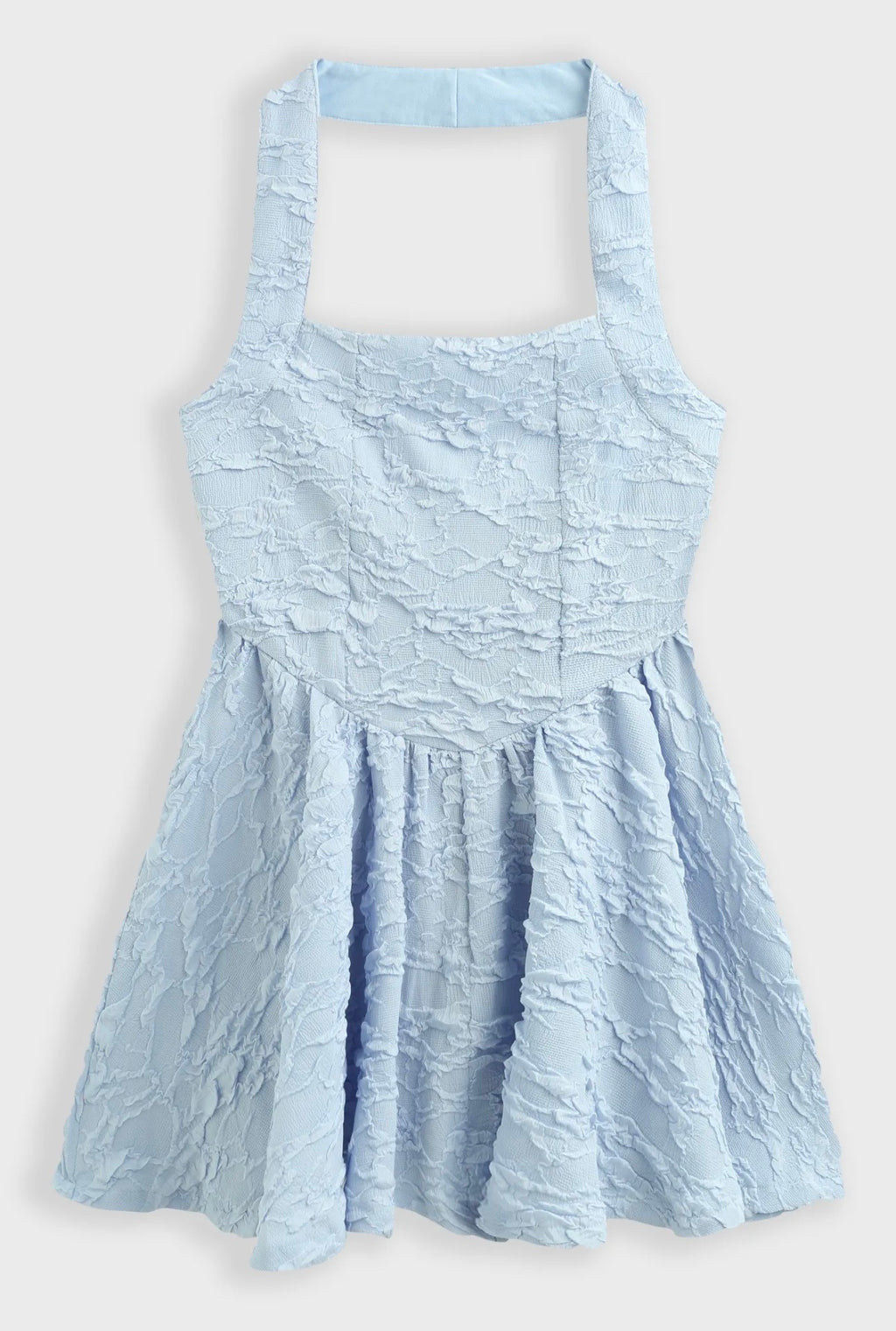 Sam Textured Dress in Blue