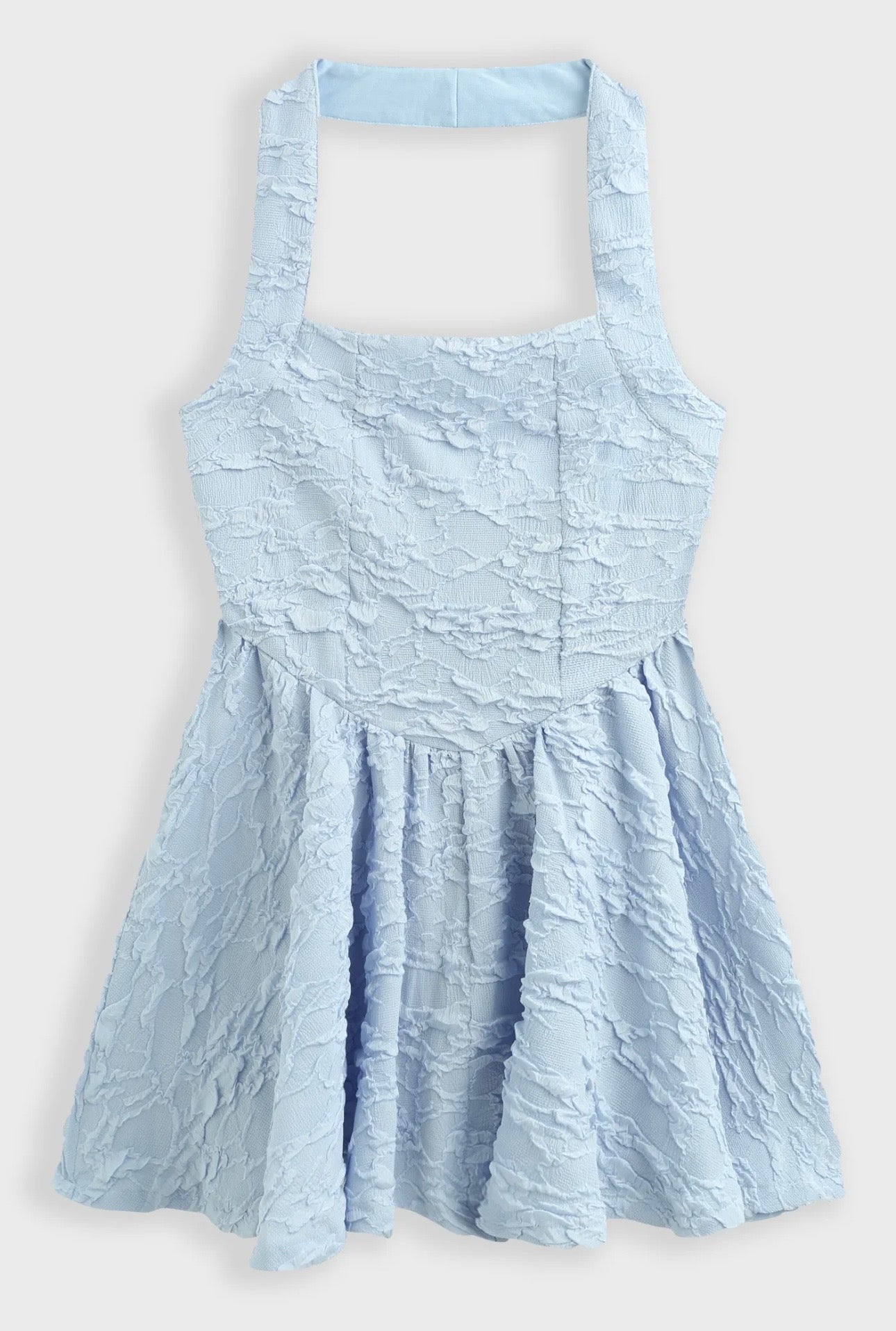 Sam Textured Dress in Blue