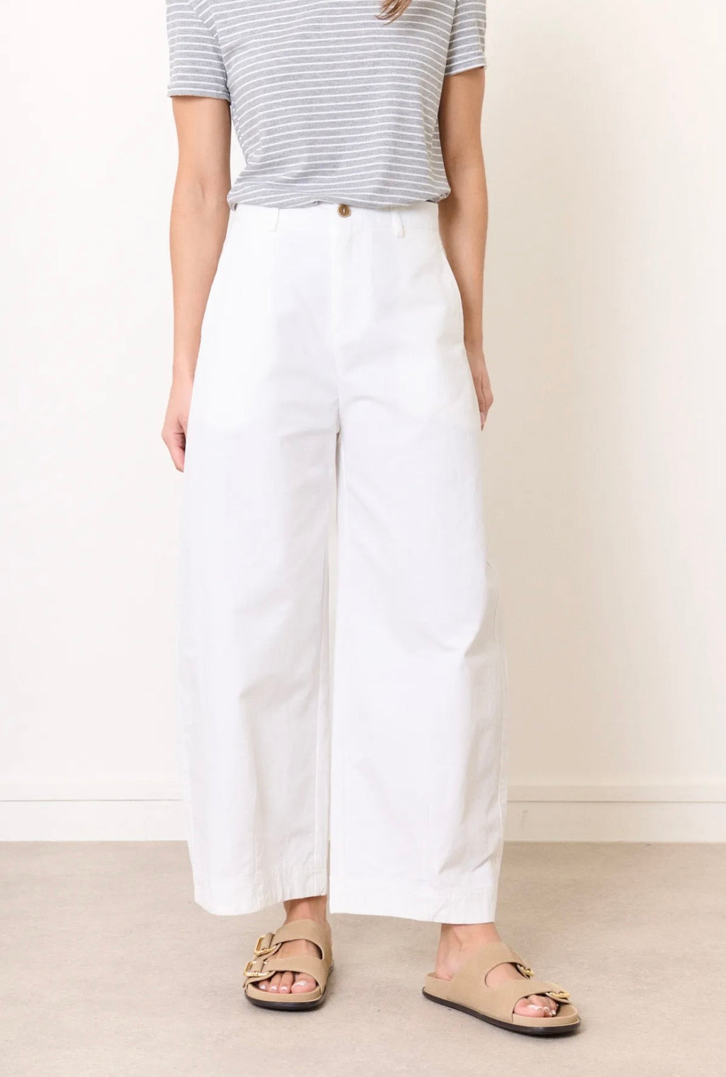 Barrel Pants in White