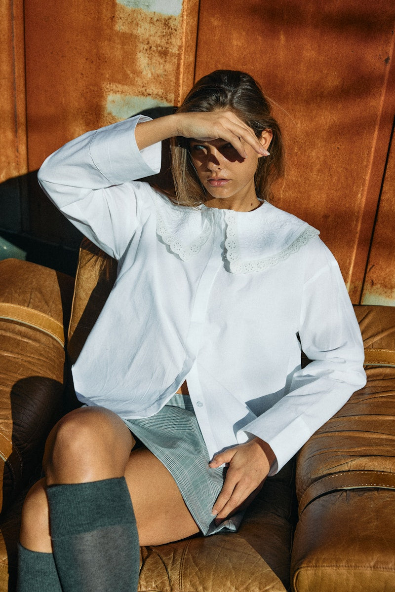 Kelly Collared Shirt in White