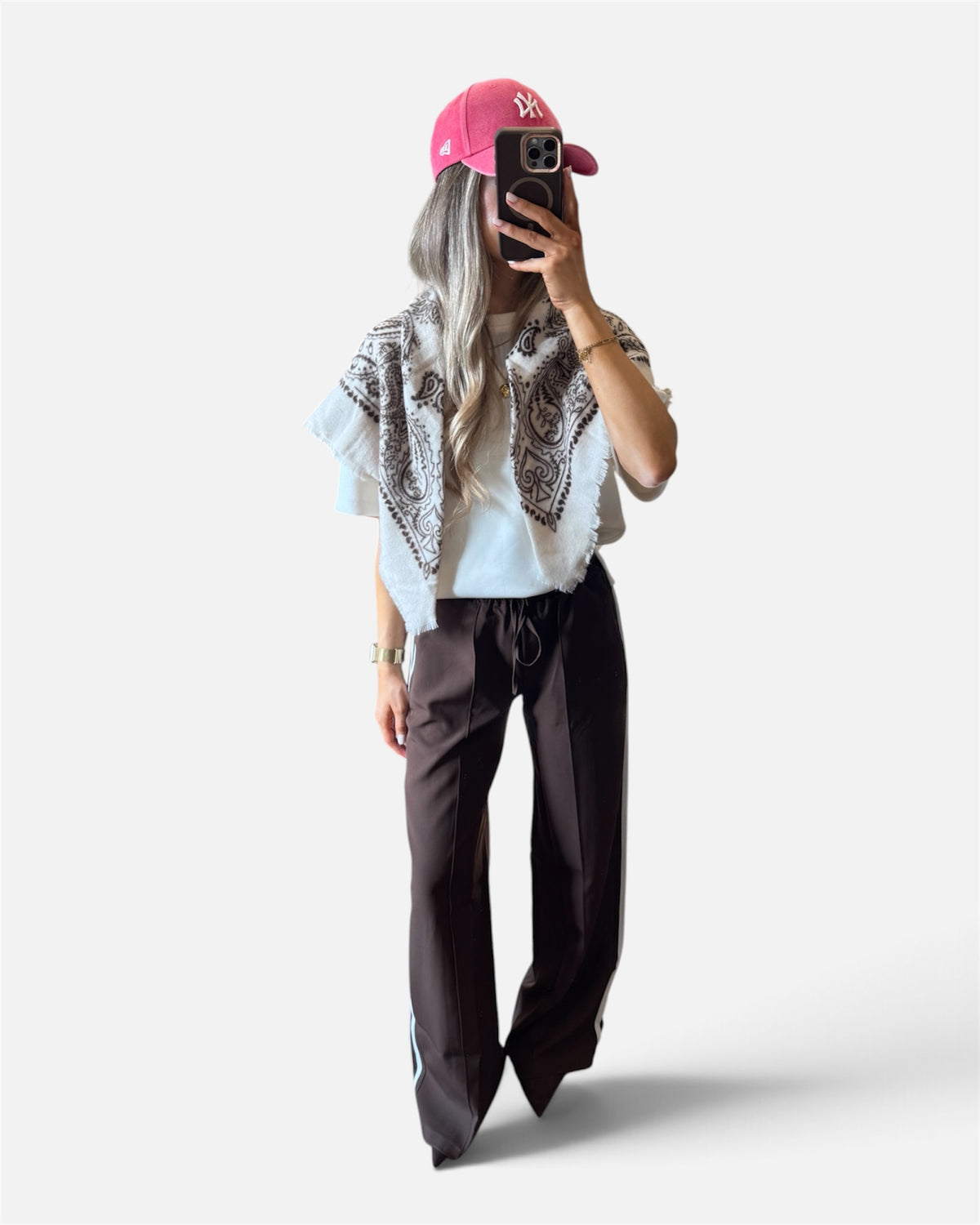 Fawn Track Pants in Brown