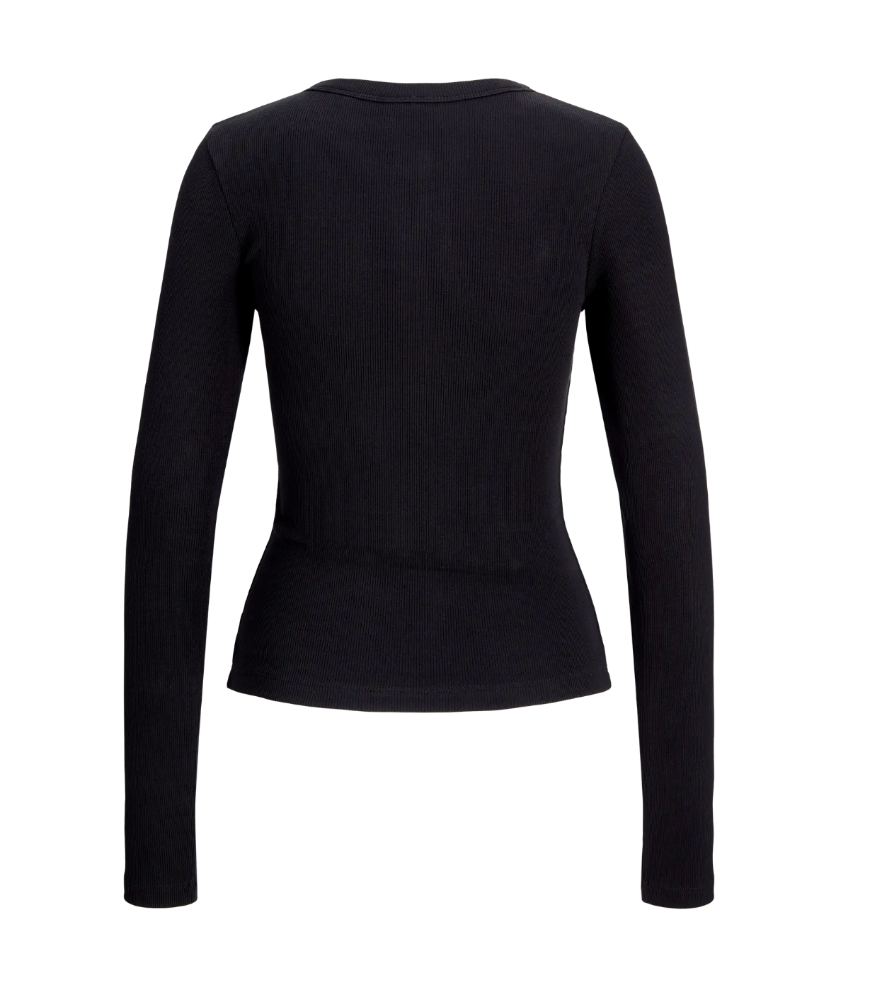 Ribbed Cardigan in Black
