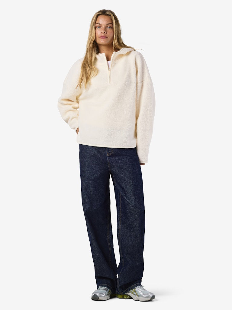 Lisa Half Zip Fleece in Cream