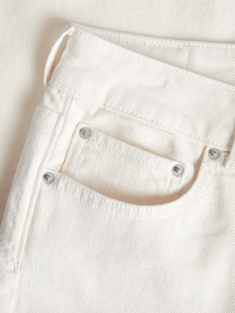 Wide Leg Jean in Off- White