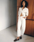 Barrel Leg Jean in Ecru