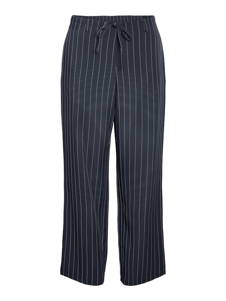 Ada Pinstripe Trousers in Navy