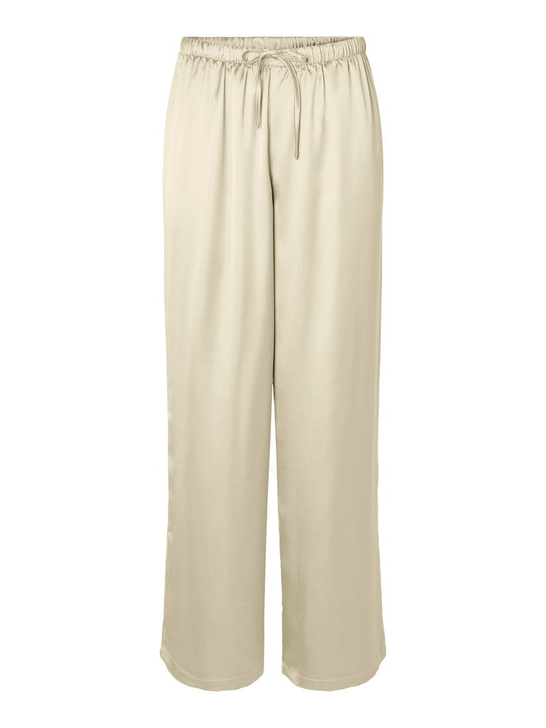 Evy Satin Pants in Ivory