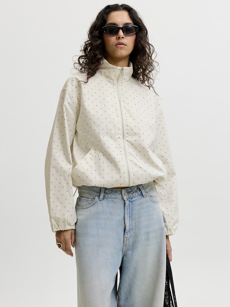 Polka Dott Jacket in Vanilla Ice