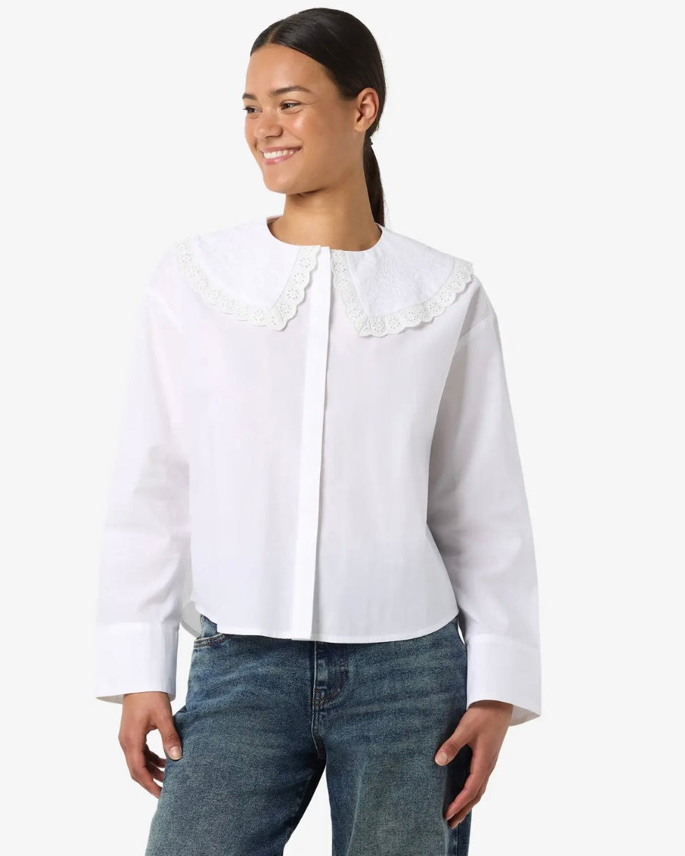 Kelly Collared Shirt in White