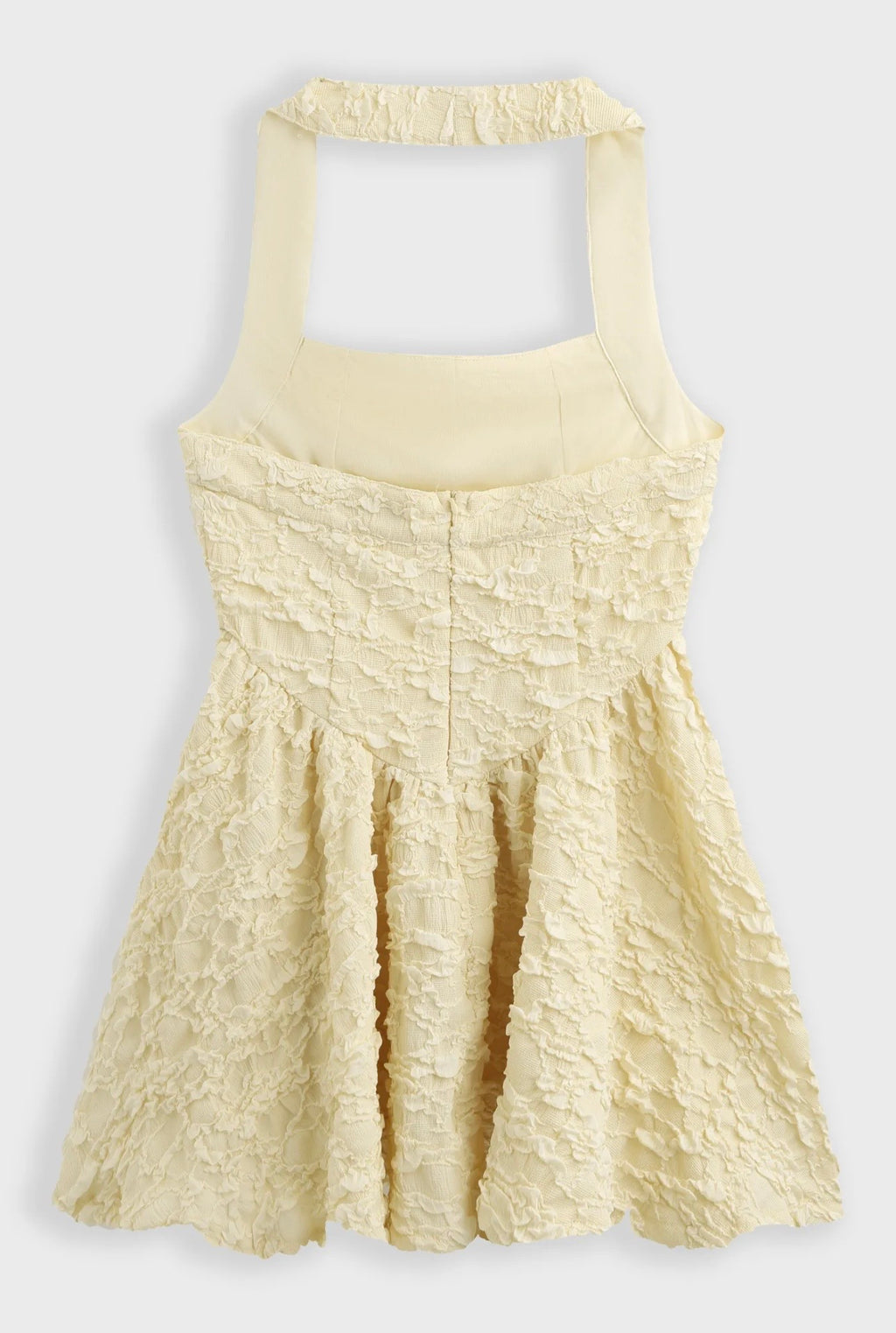 Sam Textured Dress in Yellow