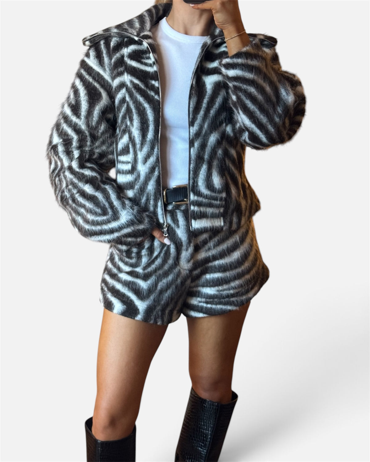 Molly Zebra Print Shorts