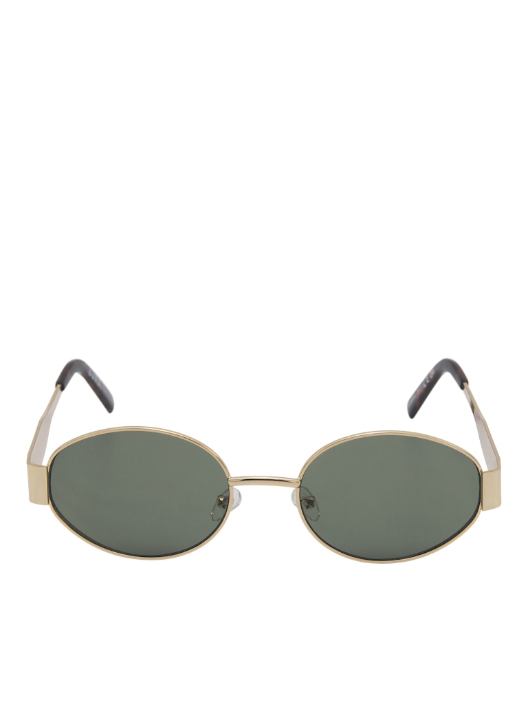 Gold Oval Sunglasses