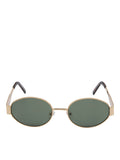 Gold Oval Sunglasses