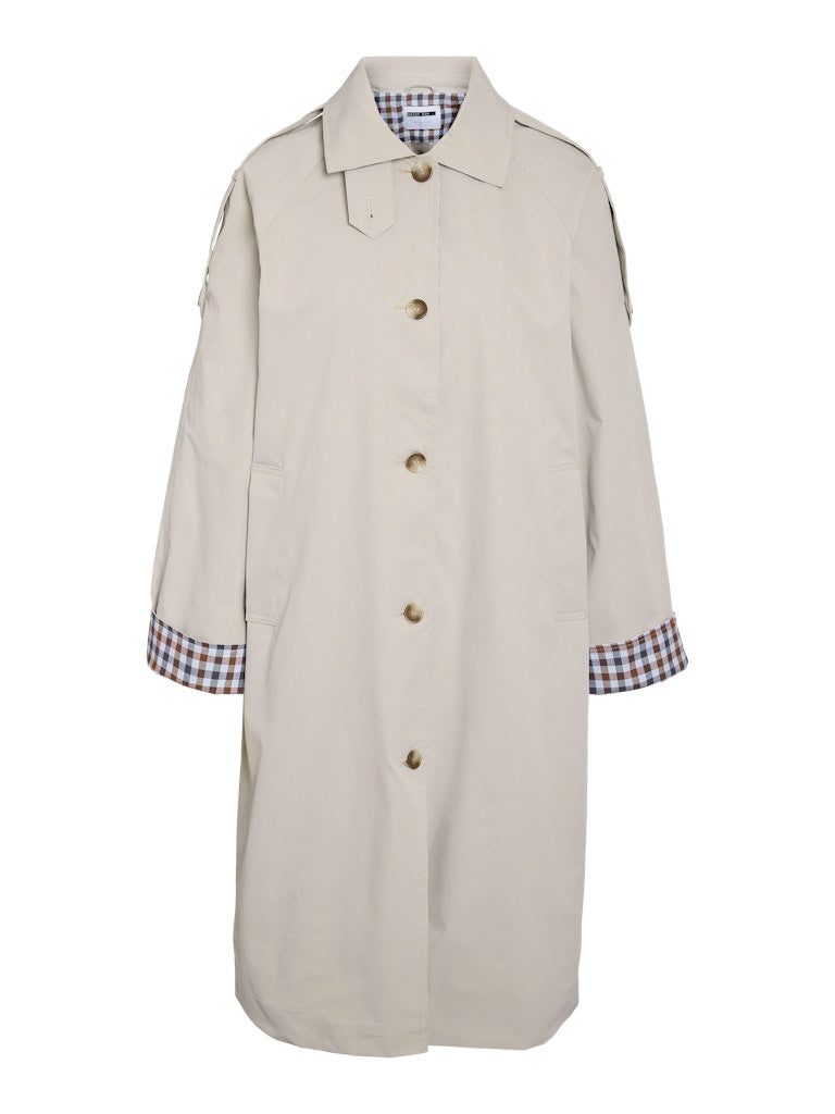 Sandie Trench Coat in Beige