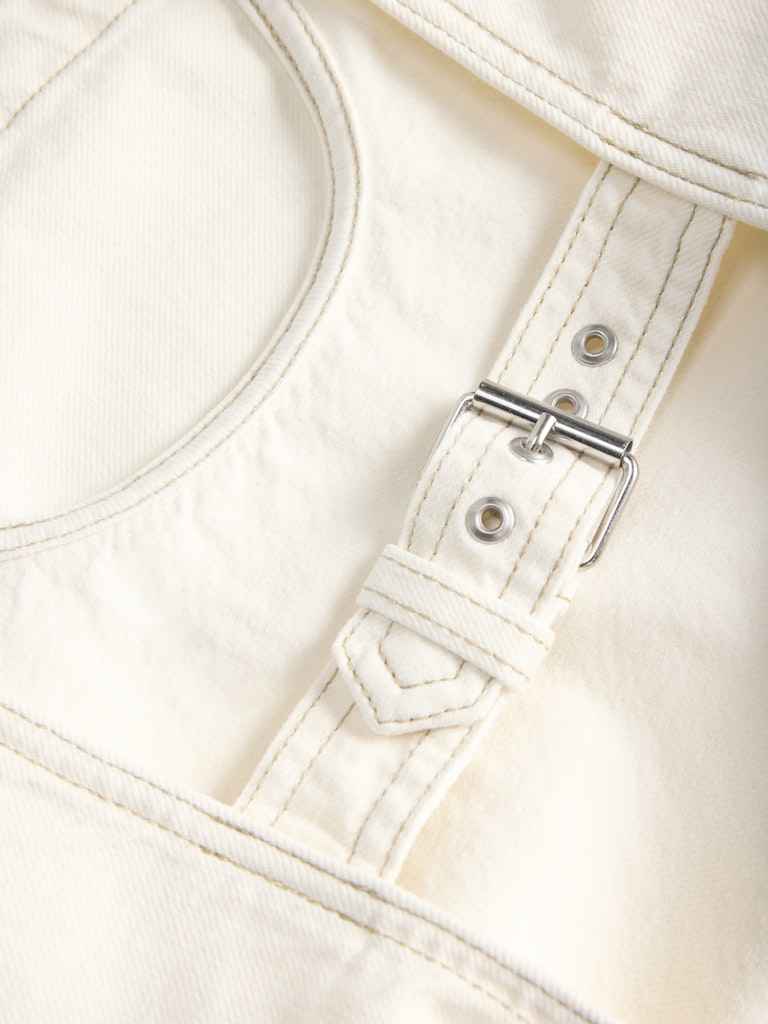 Denim top in Off-White