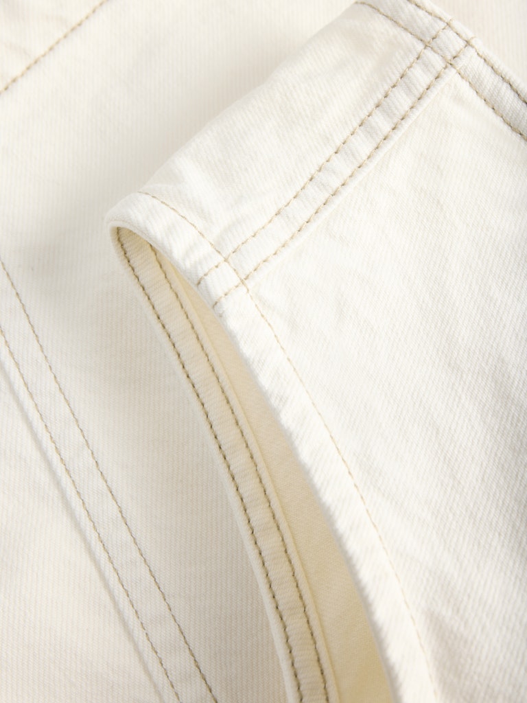 Denim top in Off-White