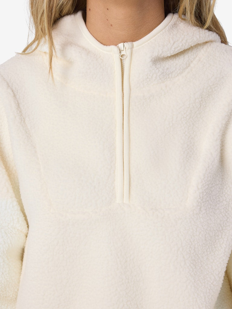 Lisa Half Zip Fleece in Cream