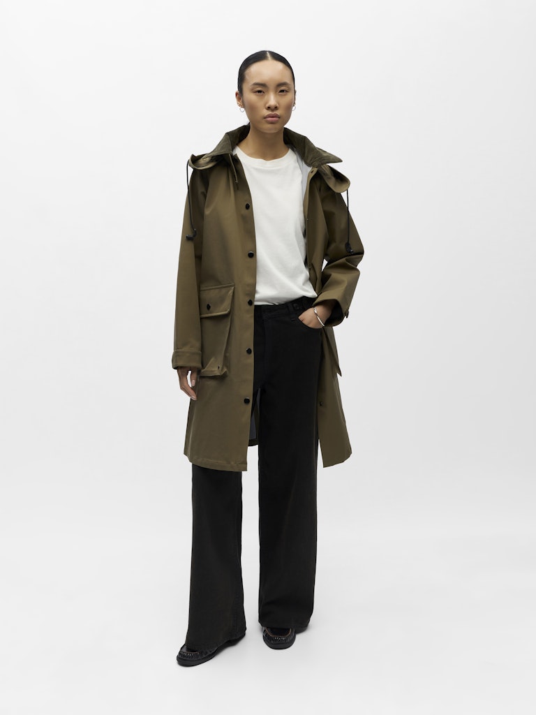 Rain Coat in Ivy Green