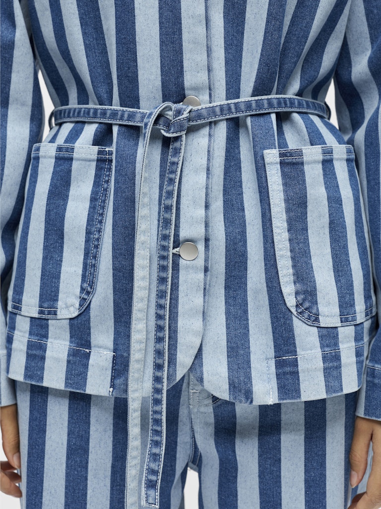 Striped Denim Jacket