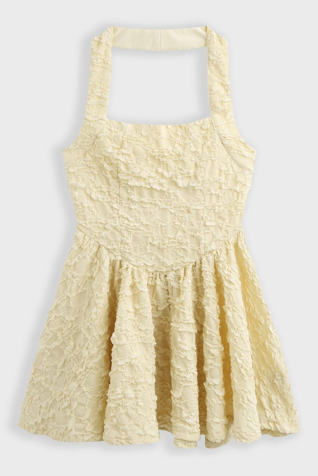 Sam Textured Dress in Yellow