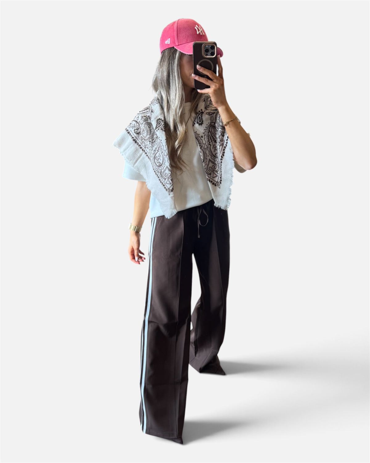 Fawn Track Pants in Brown
