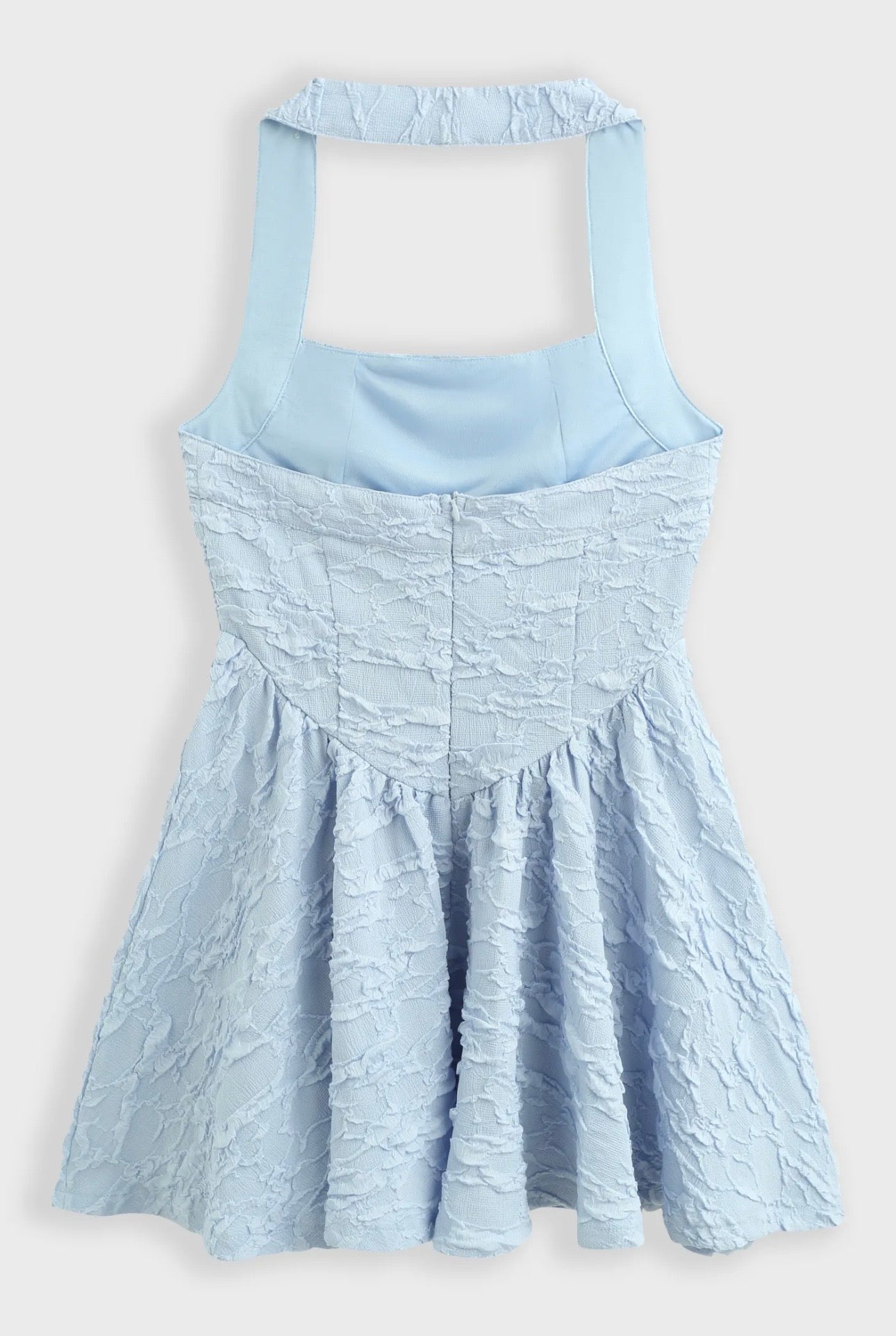 Sam Textured Dress in Blue