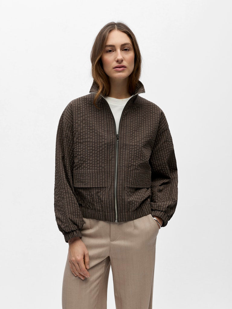 Alex Track Jacket in Brown