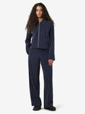 Ada Pinstripe Trousers in Navy