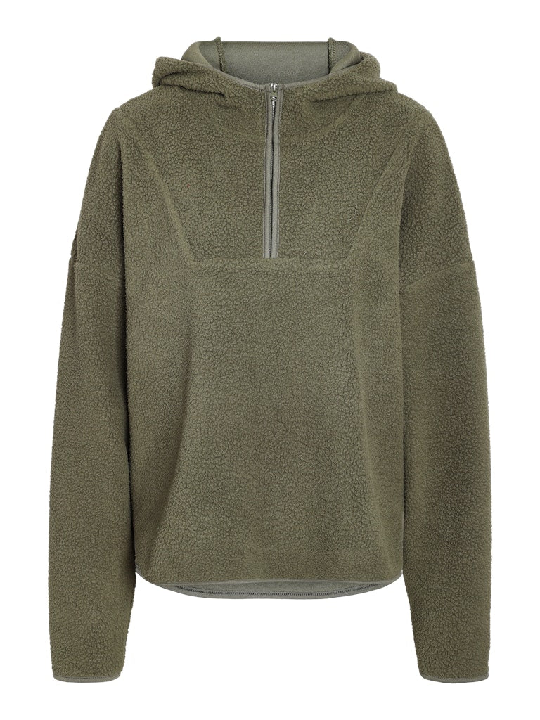 Lisa Half Zip Fleece in Olive