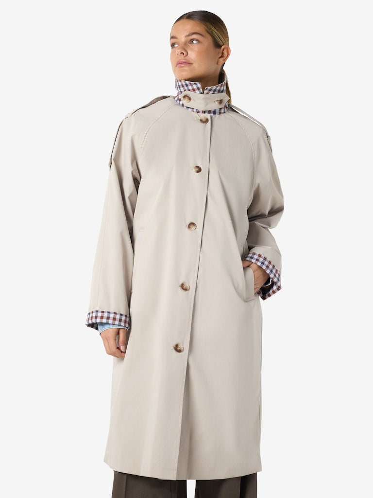 Sandie Trench Coat in Beige