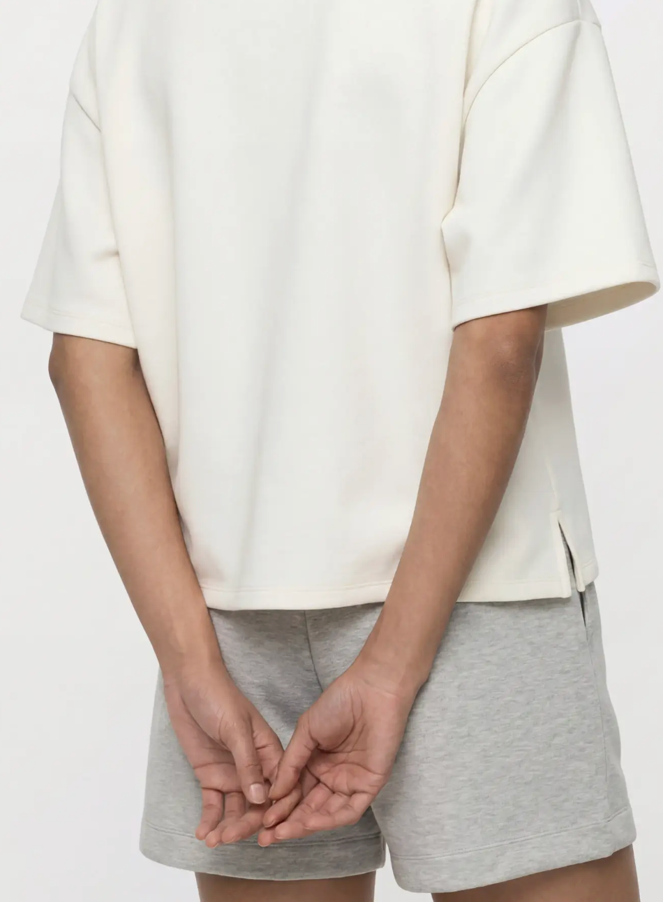 T-Shirt in White Sand