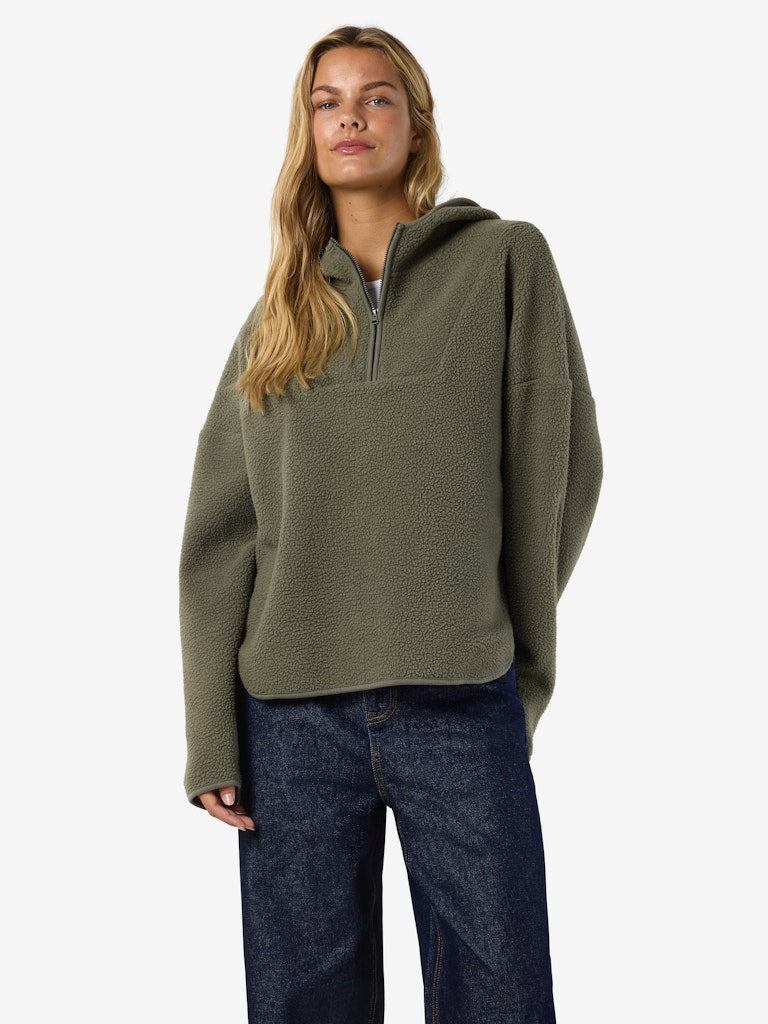 Lisa Half Zip Fleece in Olive