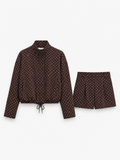 Polka Dott Co-Ord in Brown
