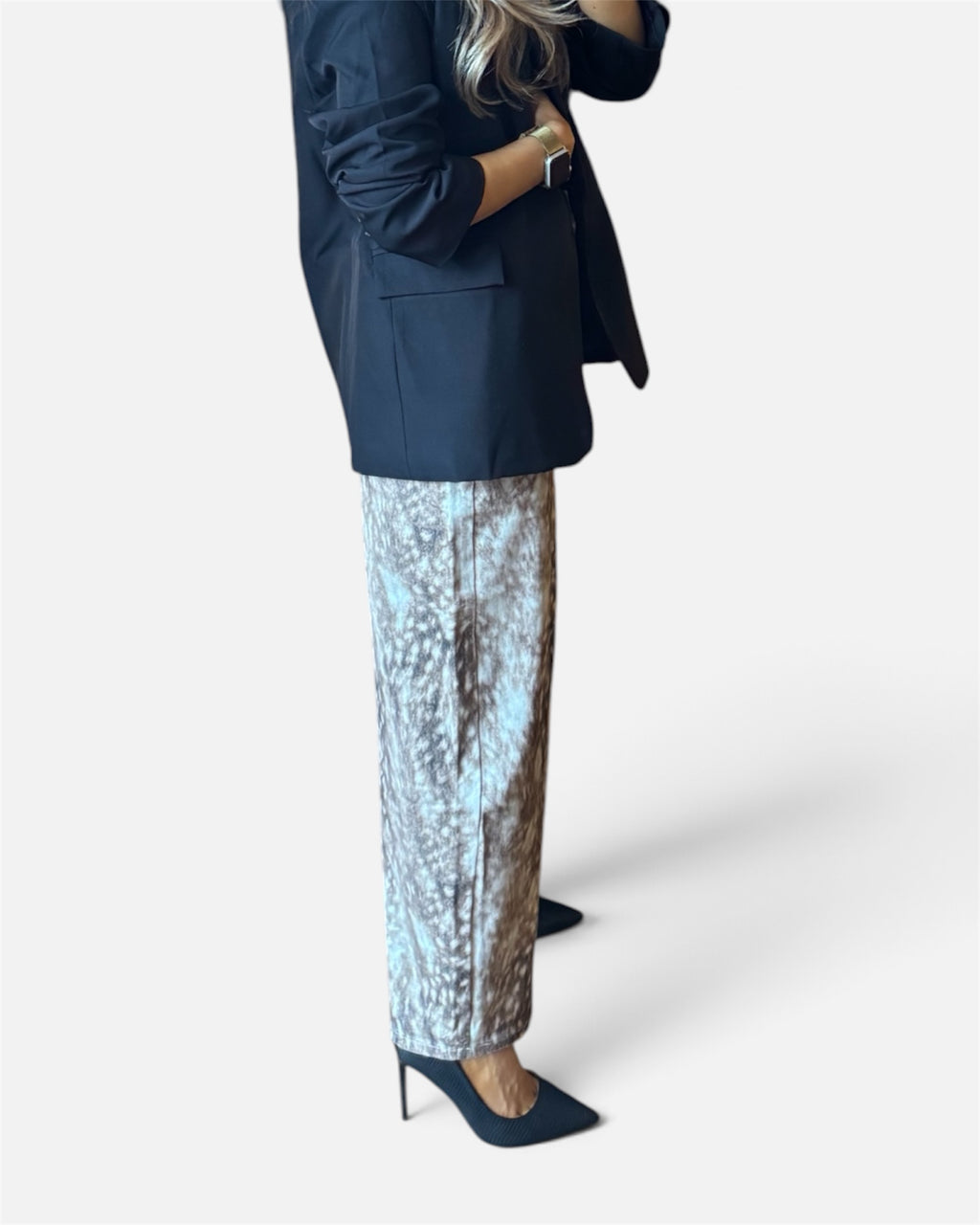 Jess Barrel Jeans in Bambi Print