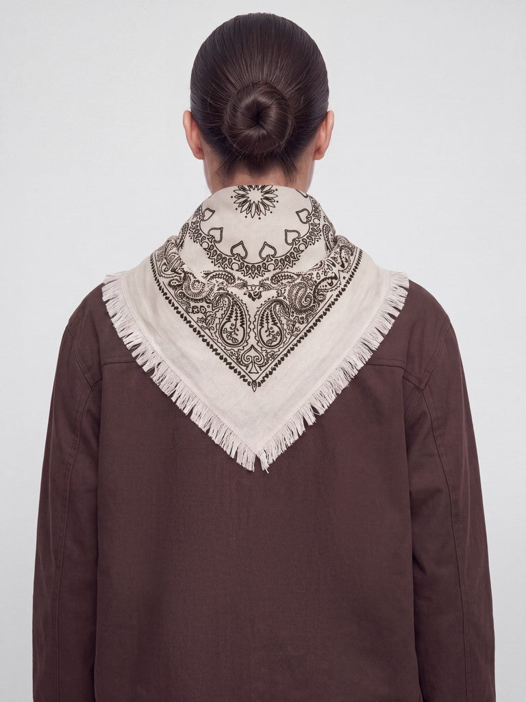 Knitted Bandana in Beige