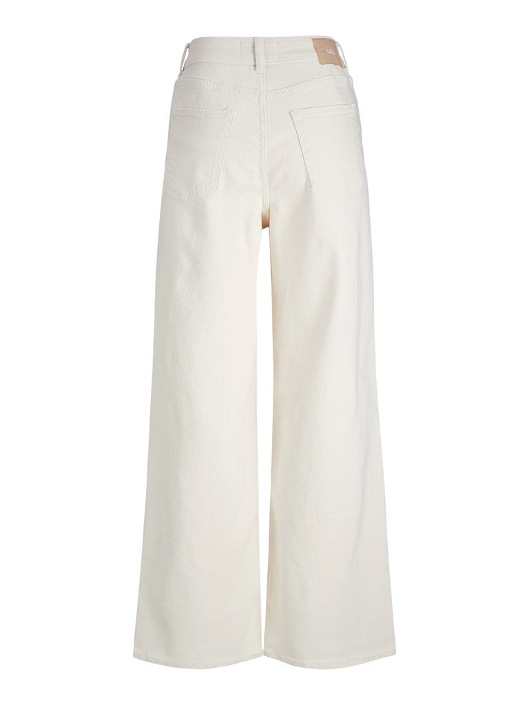 Wide Leg Jean in Off- White