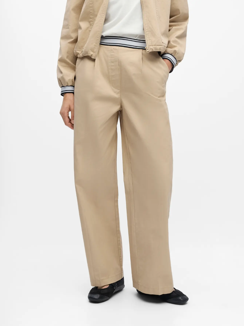 Lottie Bomber Trousers in Tan