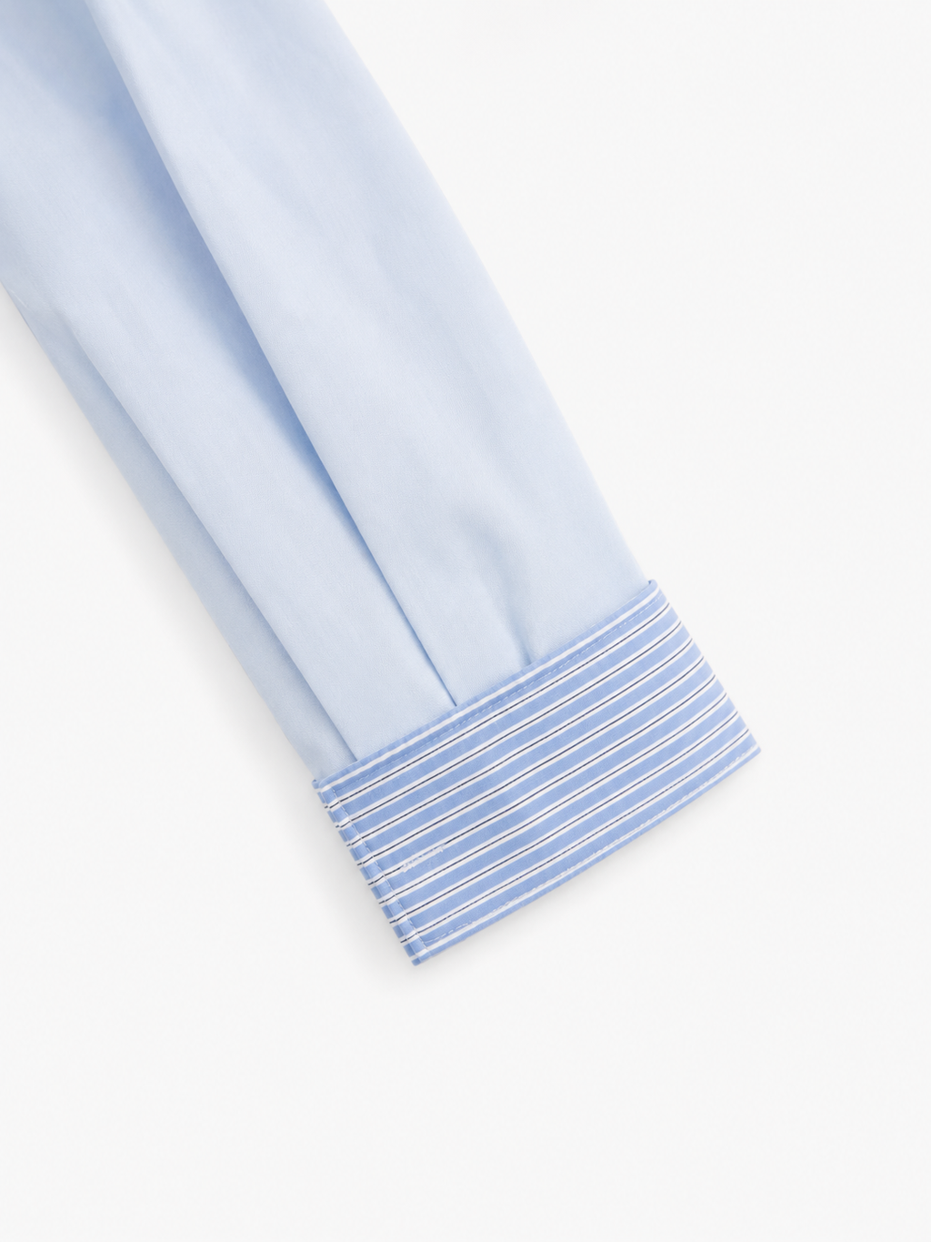 Blue Shirt with Detachable Collar