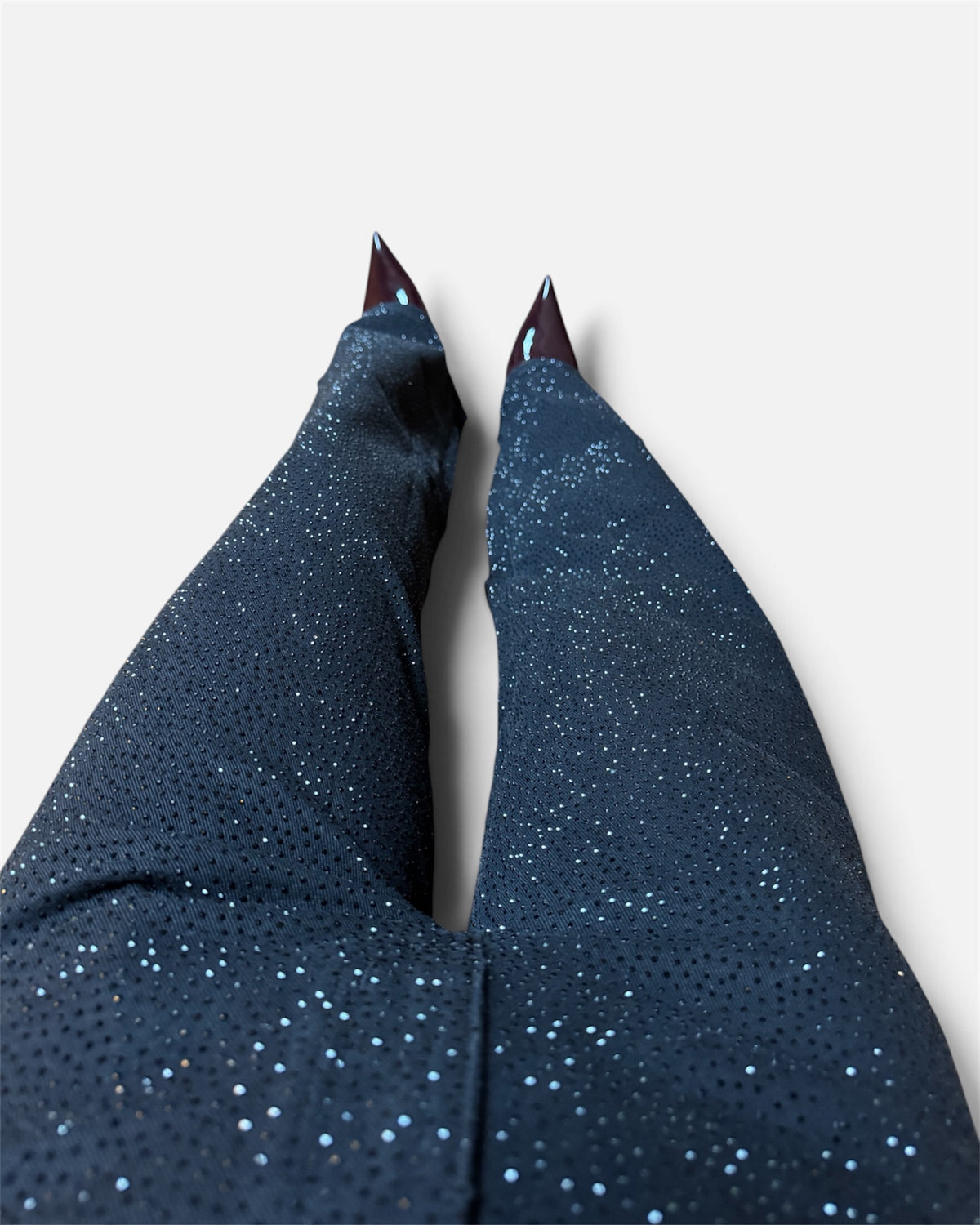 Dana Embellished Wide Leg Jeans in Black