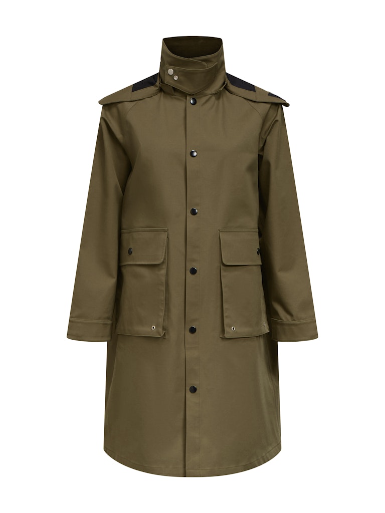 Rain Coat in Ivy Green