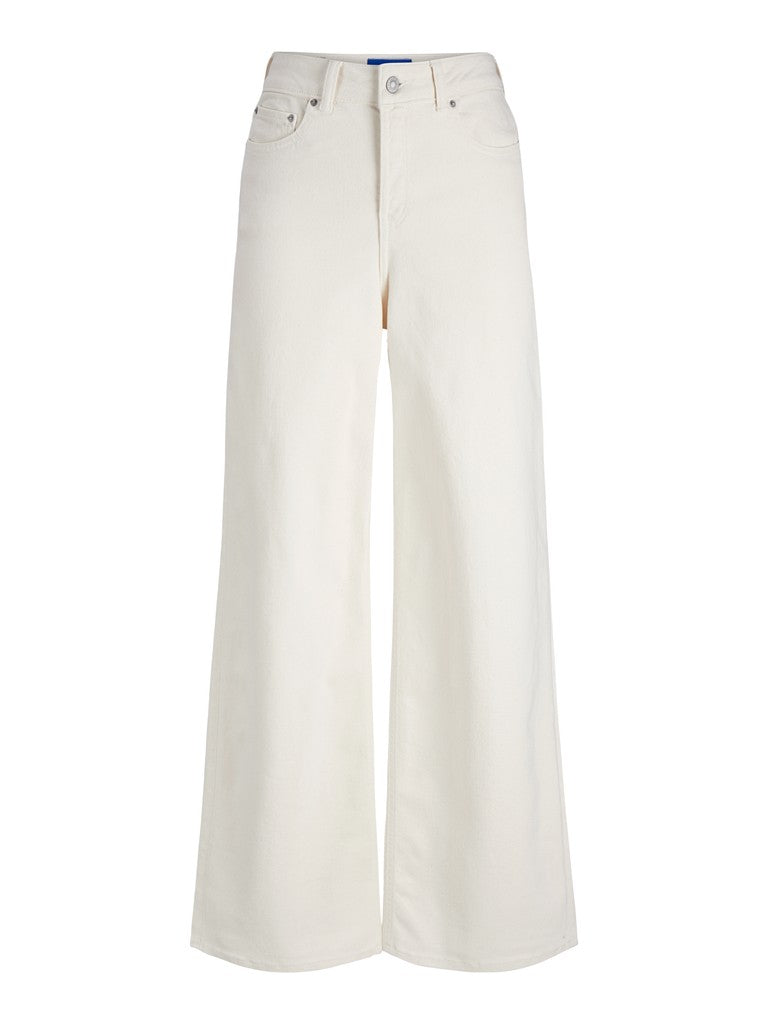Wide Leg Jean in Off- White