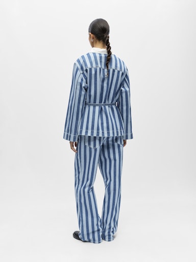 Striped Denim Jacket
