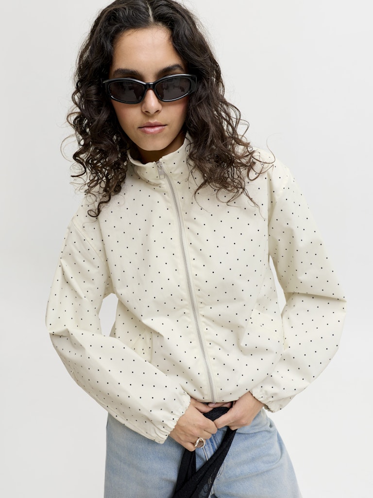 Polka Dott Jacket in Vanilla Ice