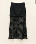 Amara Sheer Skirt in Black