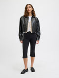 Slim Capri Pants in Black