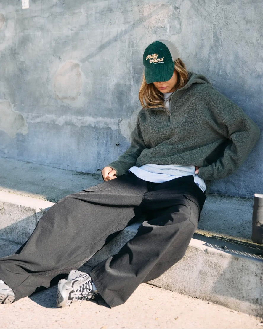 Lisa Half Zip Fleece in Olive