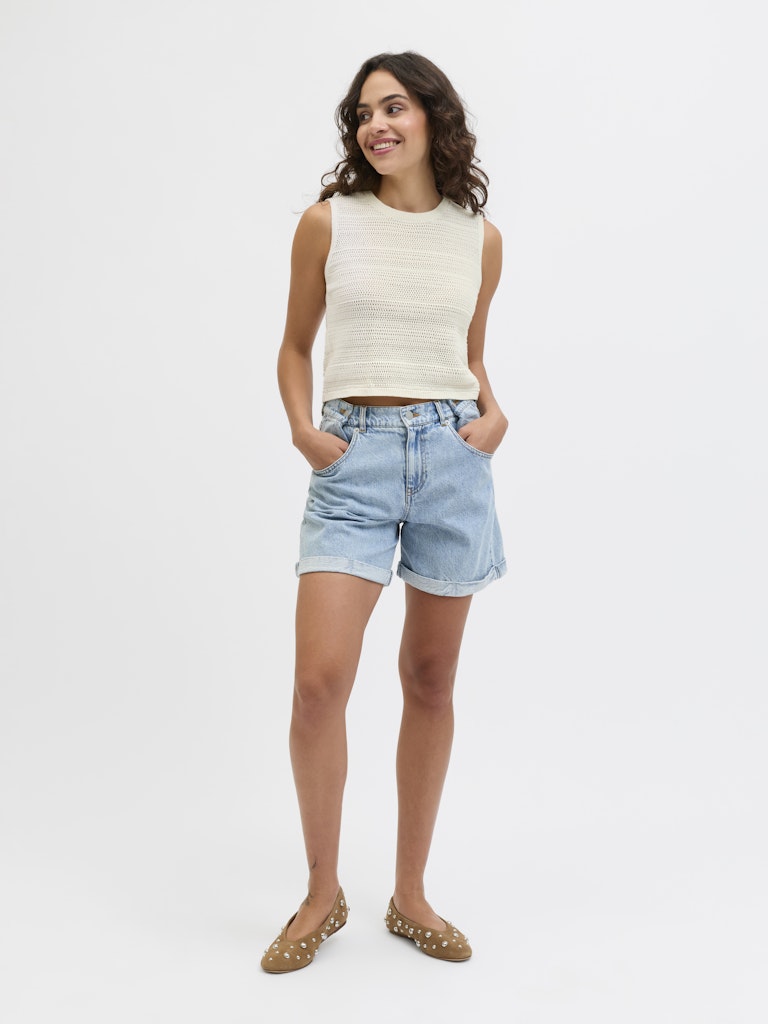 Knit top in Vanilla Ice
