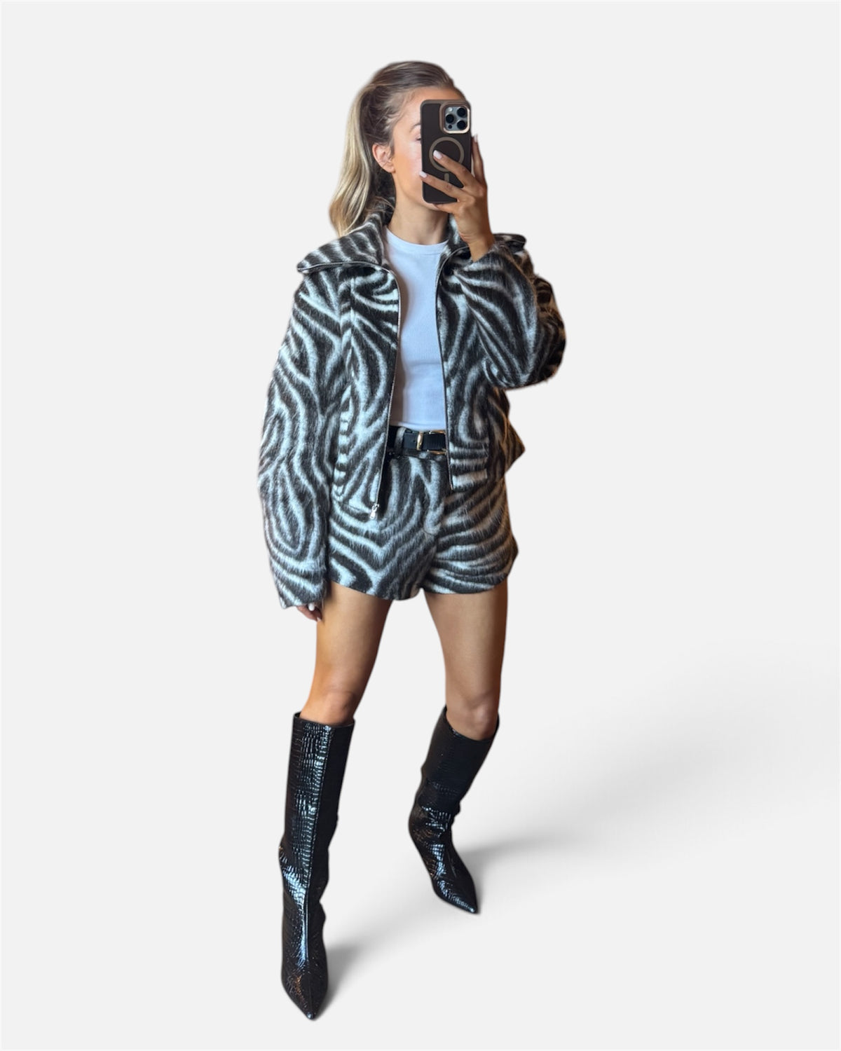 Molly Zebra Print Shorts