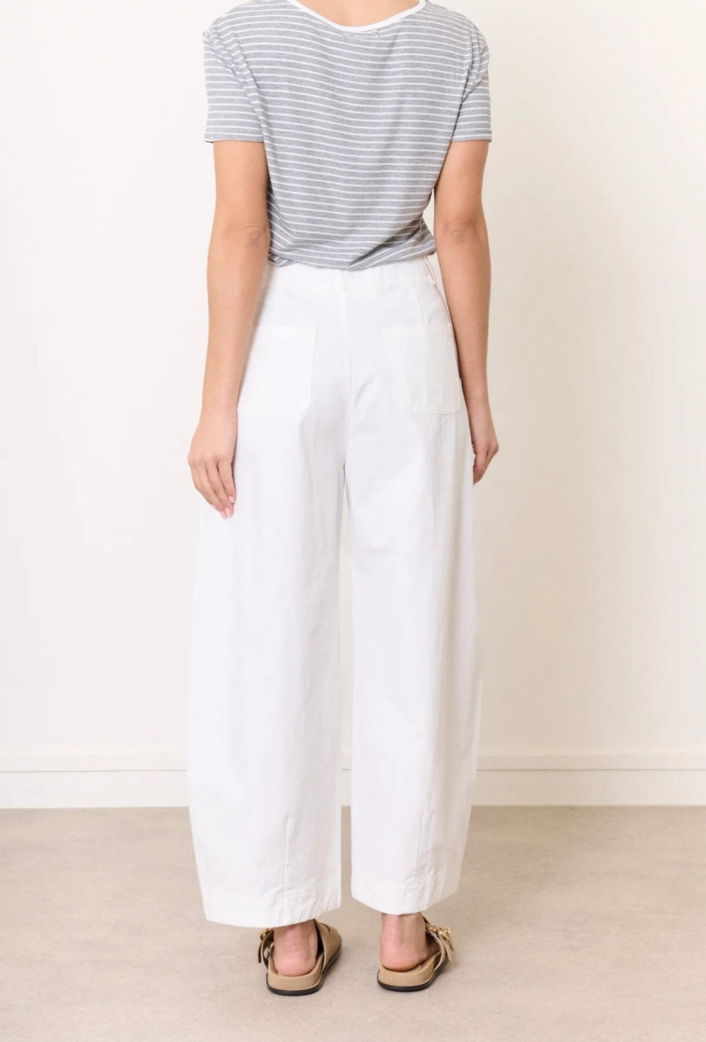 Barrel Pants in White